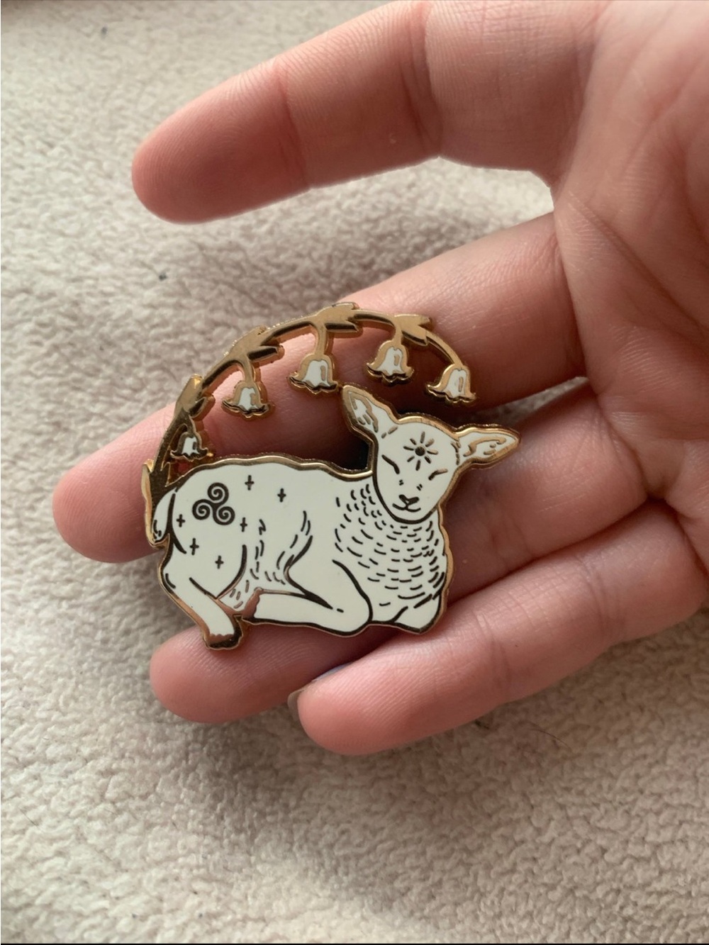 The pickety witch enamel pin